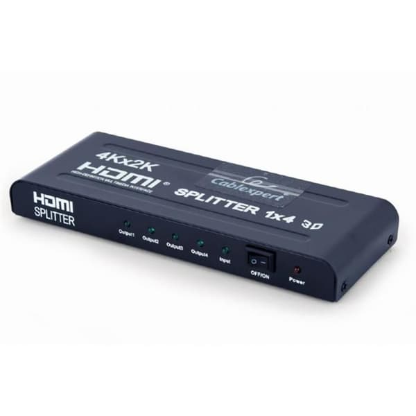 Video/Audio Splitter - GEMBIRD - DSP-4PH4-02 - HDCP-kompatibel - 3D-stöd - HDTV-stöd