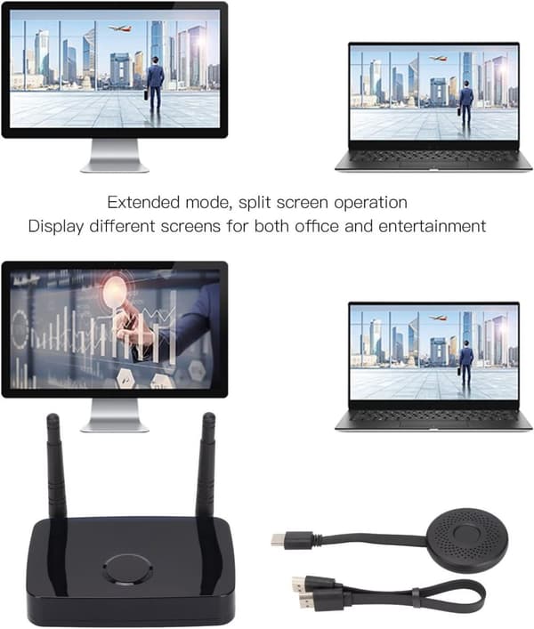 NÖRDIC Wireless HD 1080 P Multimedia Interface Transmitter Receiver Kit, Supports 5G and 2.4G Dual Band WiFi