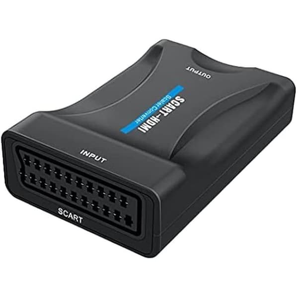 Adapter SCART till HDMI - PREMIUMCORD - Full HD 1080p - Svart - Plug and Play