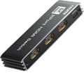 Miniatyrbillede 1 af 9: NÖRDIC HDMI 2 til 1 switch 8K60Hz 4K@120Hz med fjernbetjening, aluminium