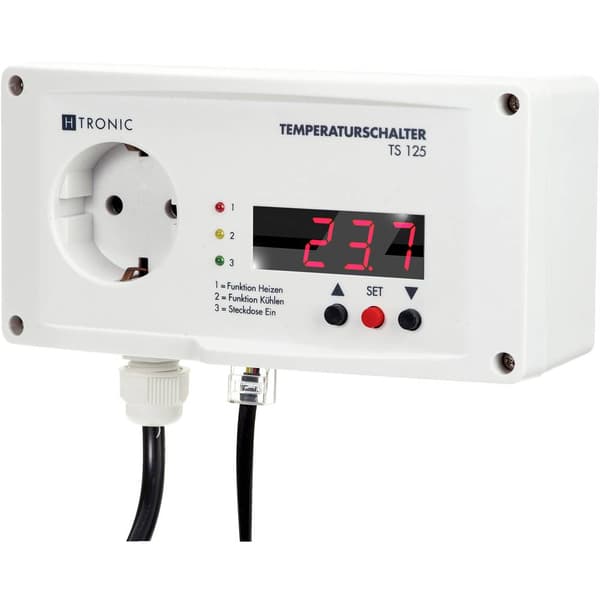 H-Tronic TS 125 Temperaturvakt -55 - +125 °C 3000 W