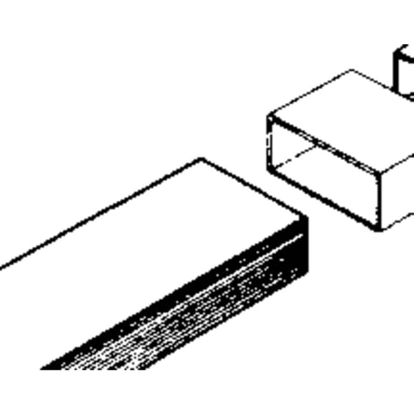 Wallair 20200110 Platt kanalventilationssystem 100 Fyrkantsrör