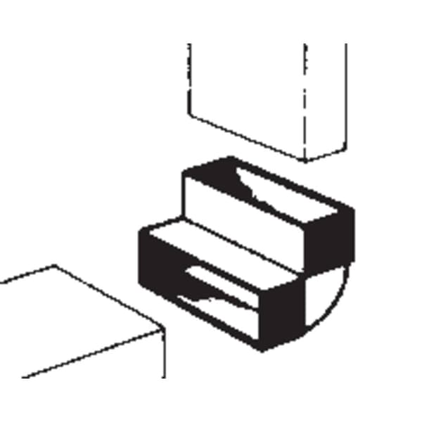 Wallair 20200113 Platt kanalventilationssystem 100 Böjd koppling