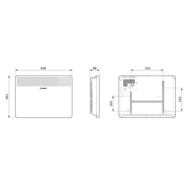 Bosch Home Comfort HC-4000-15 Konvektorelement 15 m² 1500 W Vit