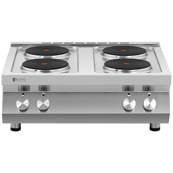Royal Catering Elektrisk kokplatta - 10 400 W - 4 plattor