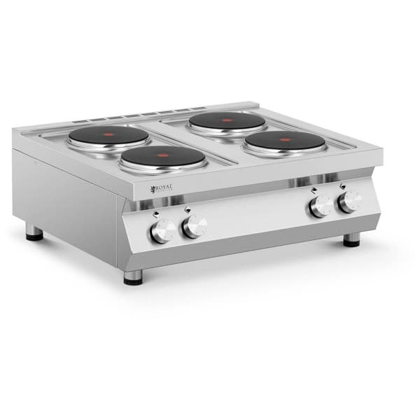Royal Catering Elektrisk kokplatta - 10 400 W - 4 plattor