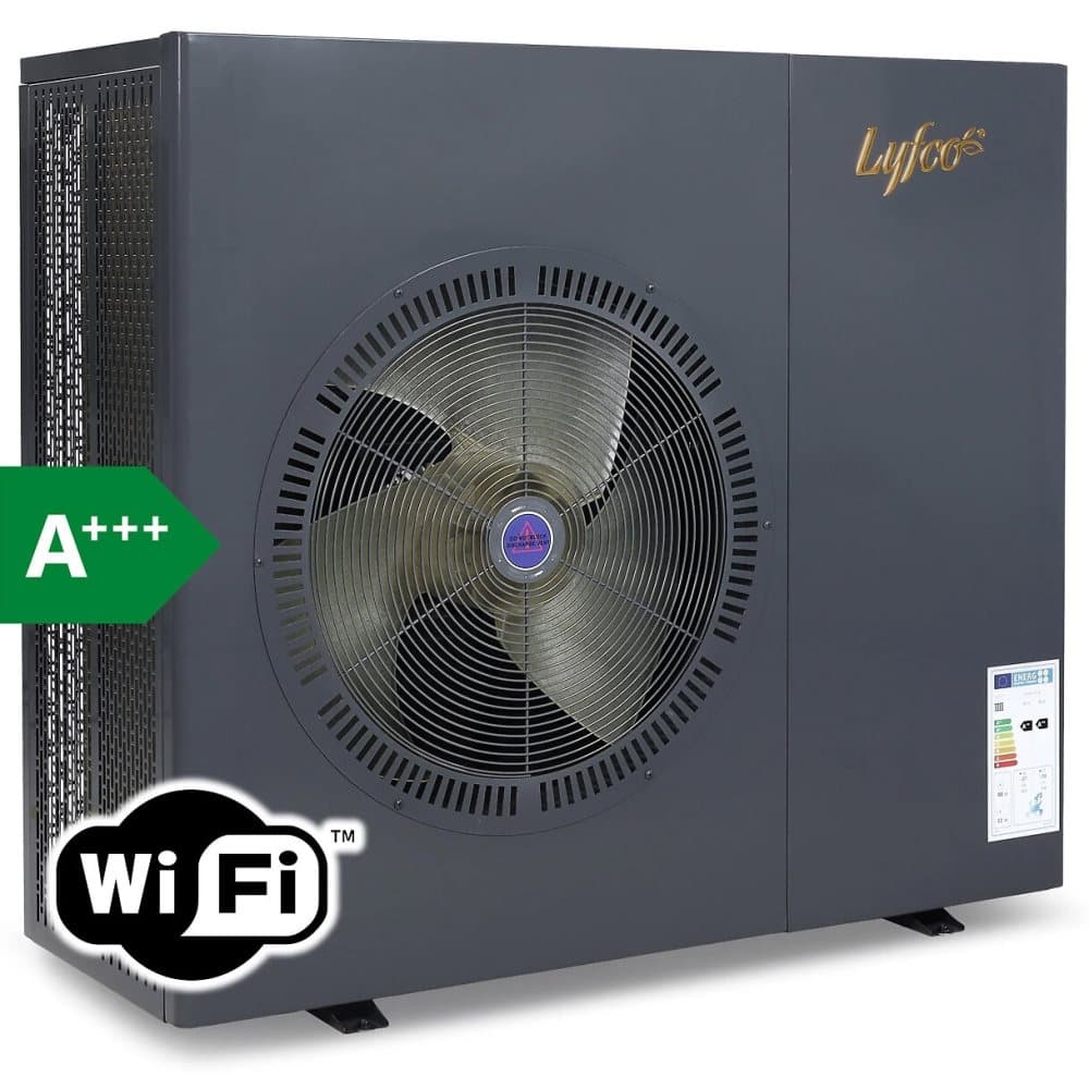 Luft-vatten värmepump 16kW | Värmer 220m² | Klarar -30°C | Inverter | WiFi