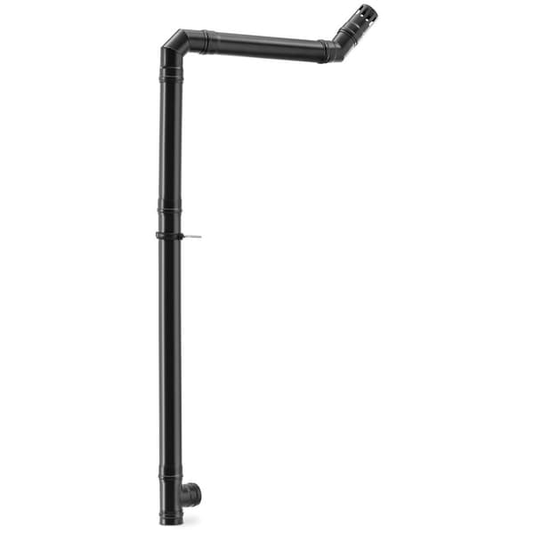 MSW Rör-set för pelletskamin - Ø 80 mm - Kolstål - Komplett