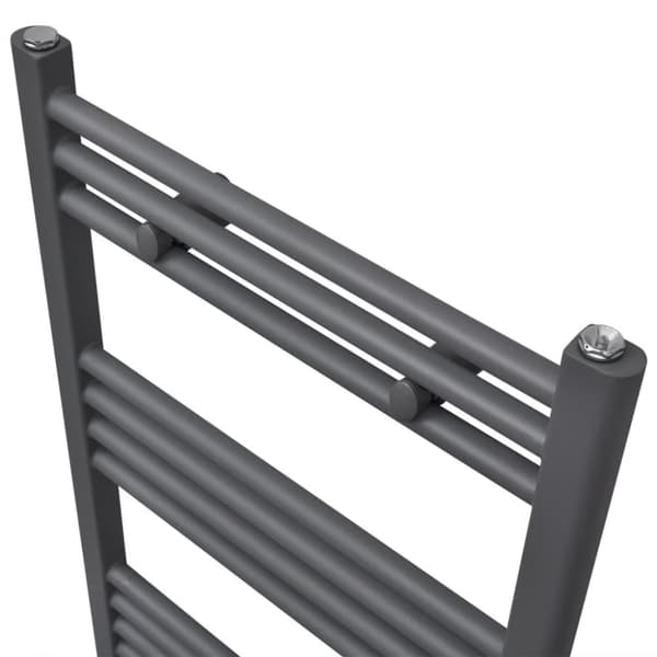 håndklæderadiator 500x764 mm centralvarme lige grå