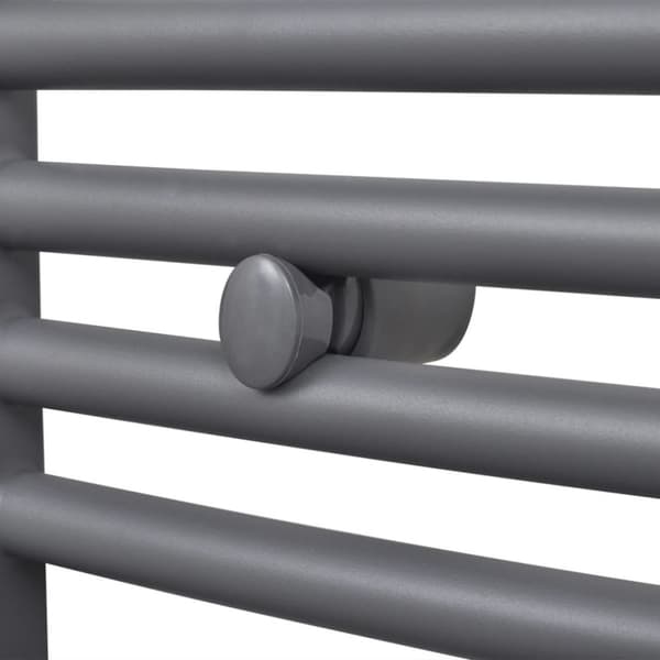 håndklæderadiator 480x480 mm centralvarme buet grå