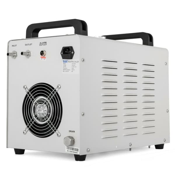 Teollisuuden vesi jäähdytin, termolyysi teknologia, sopii CNC/laser kaiverruskoneille., 220V