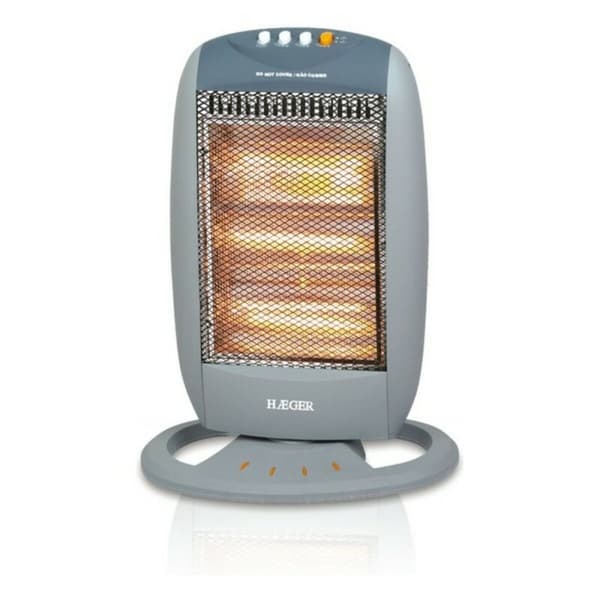 Bärbar Vit Värmeelement Haeger HH-120.002A 1200 W - Effektiv och portabel värmelösning för hemmet.