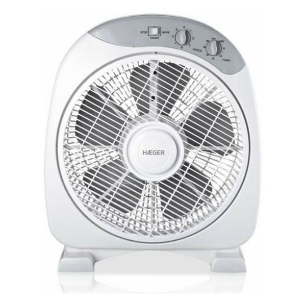 Golvfläkt Haeger Vit 40 W - Effektiv och snygg fläkt för svalka i sommarvärmen. Perfekt för hemmet eller kontoret.