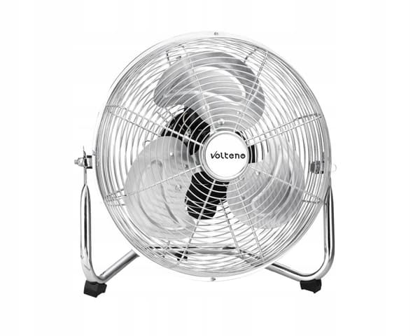 VOLTENO-PUHALLIN-PYÖREÄ LATTIA KROMI 80W / 40 cm
