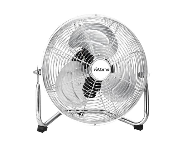 VOLTENO-PUHALLIN-PYÖREÄ LATTIA KROMI 100W / 45cm