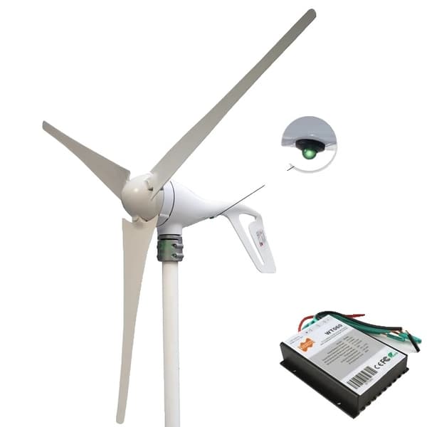 Vindmølle Generator Kit, 400W Effektudgang, PWM Controller, 24V, 6 hvide blade, 400W