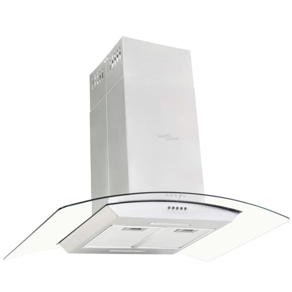 Köksfläkt för köksö 90 cm rostfritt stål 756 m³/tim LED