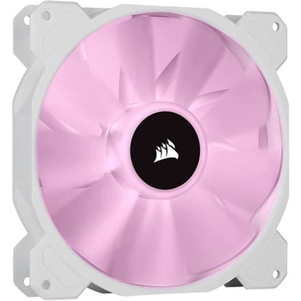 Corsair | 140 mm vit PWM-fläkt, dubbel fläktsats med belysningsnod CORE | iCUE SP140 RGB ELITE Prestanda |