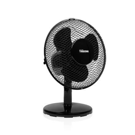 Tristar | Skrivebordsventilator | VE-5722 | Skrivebordsventilator | Sort | Diameter 23 cm | Antal hastigheder 2 | Oscillation | 30 W | Ja