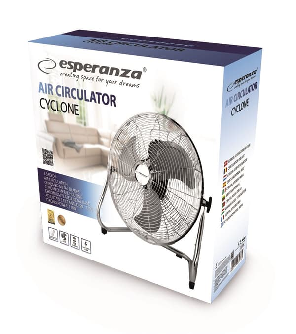 Cirkulationsventilator 18'' ESPERANZA EHF006 CYCLONE Krom