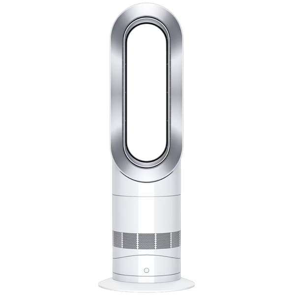 Dyson Hot+Cool Jet Focus AM09 kylfläkt/värmare Golvstående Silver Vit Nickel, Vit