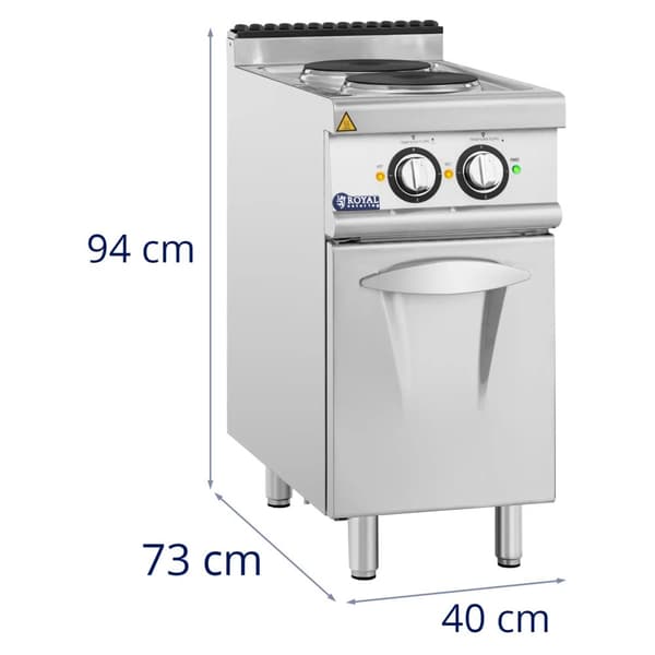 Royal Catering - Elspis - 5,2 kW - 2 plattor - Underskåp