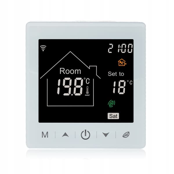WIFI RUMSTERMOSTAT DIGITAL LCD STYRNING 16A