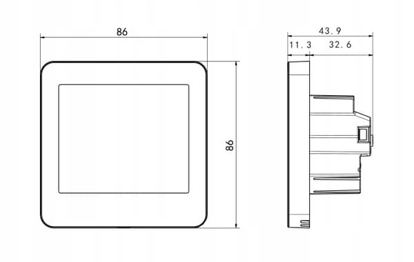 WIFI RUMTERMOSTAT DIGITAL LCD-CONTROLLER 16A