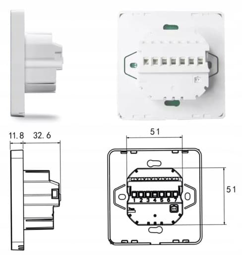 WIFI RUMTERMOSTAT DIGITAL LCD-CONTROLLER 16A