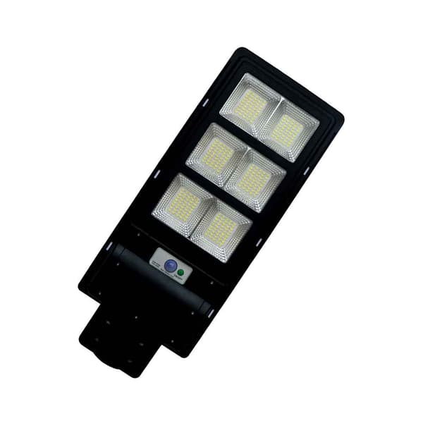 Solcellegadelampe med bevægelsessensor og fjernbetjening, 160 W, 440 LED'er