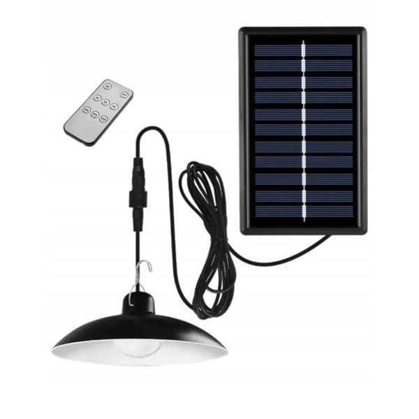 Solar katuvalaisin kaukosäätimellä, kattokruunu, pyöreä