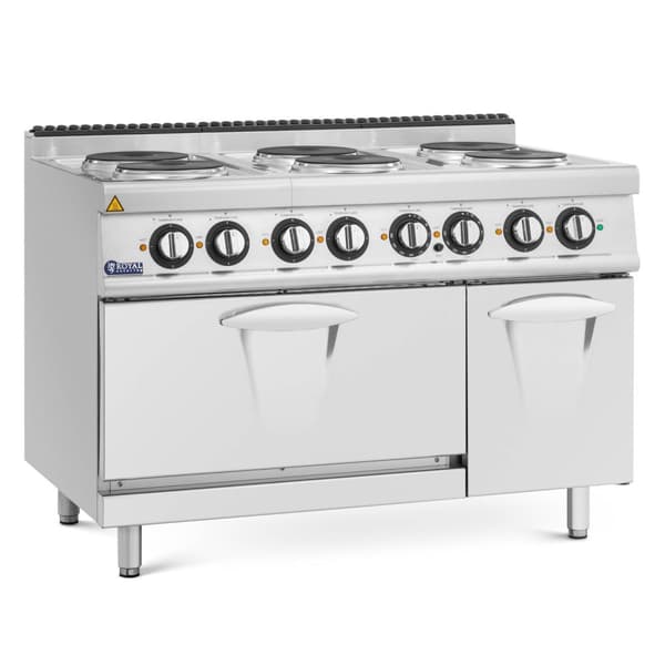Royal Catering - Elektrisk spis med ugn - 19,1 kW - 6 plattor - 120 x 73 cm - Pro 730-serien