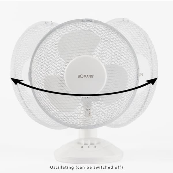 Bomann VL 1137 CB Pöytätuuletin 23 cm Valkoinen
