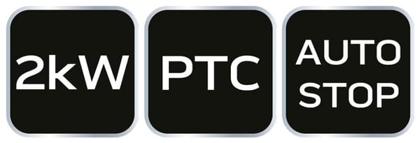 PTC keraaminen sähkökiuas, 2kW uusi malli