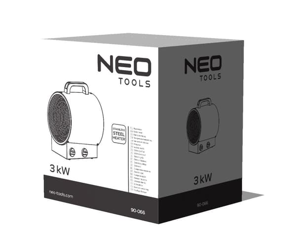 3 kW teollisuussähkölämmitin