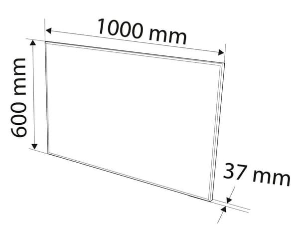 Infrarød varmepanel 600W, WIFI