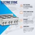 Miniatyrbild 3 av 6: Royal Catering - Elspis - 12 kW - 6 plattor - 90 x 65 cm - Pro 650-serien