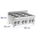 Miniatyrbild 6 av 6: Royal Catering - Elspis - 12 kW - 6 plattor - 90 x 65 cm - Pro 650-serien