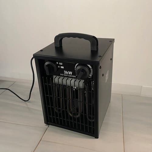 BEMI TEHOKAS LÄMMITIN 3000W FARELKA LÄMMITTIMEN PUHALLIN TERMOSTAATILLA
