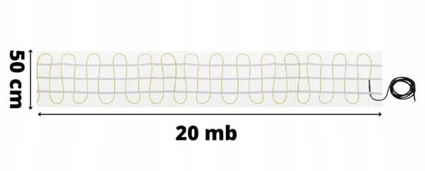 Värmematta under kakel MA-160W/m² 10m²