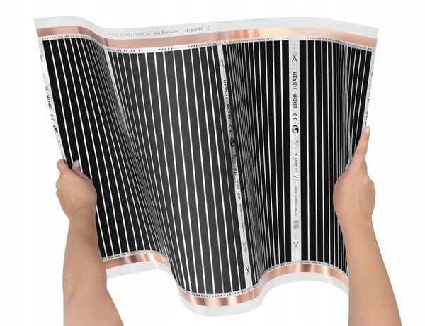 Musta hopea infrapunakalvo sz. 50cm 160W/m² - 1mb
