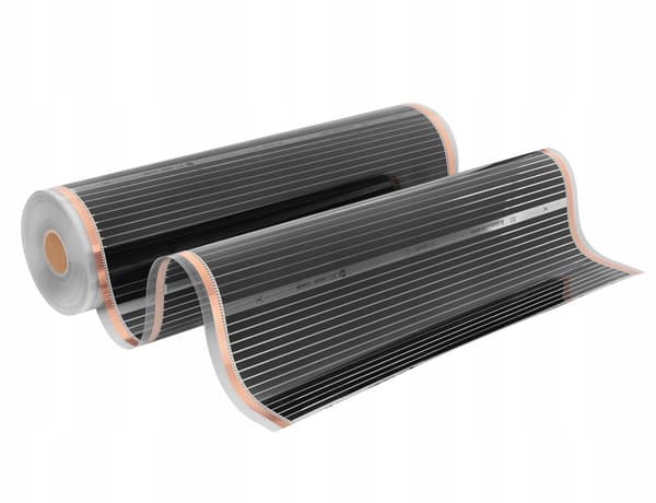 Svart Silver Infraröd Folie sz. 100 cm 160W/m² 1mb