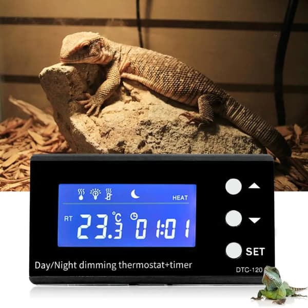 Reptil Temperaturkontrol, Smart Enheds Integration, Dag/Nat Dæmpning, 72W Effekt