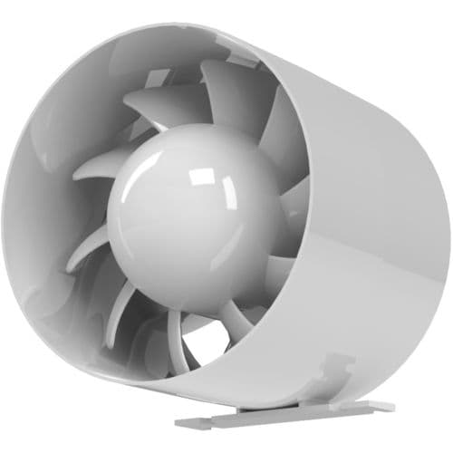 100 mm inline kanaludsugningsventilator af høj kvalitet, bue-aksialt 4-tommer ventilationssystem