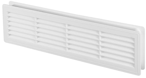 Dørventilationsgitter, hvid