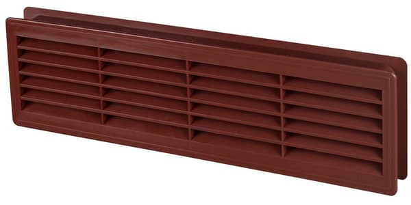 Dørventilationsgitter, mahognifarvet