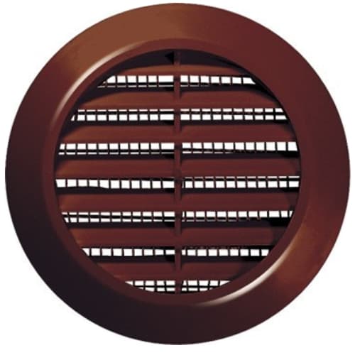 Brun ventilationsgitter til 70 mm åbning