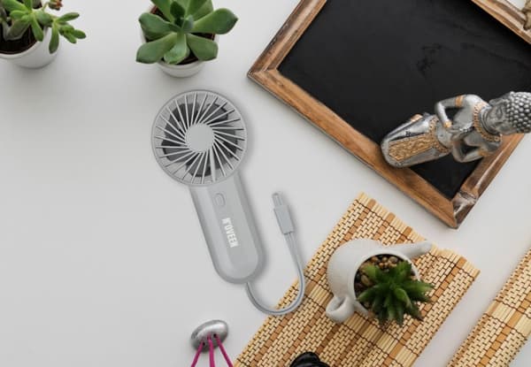 NOVEEN F220 USB genopladelig håndventilator