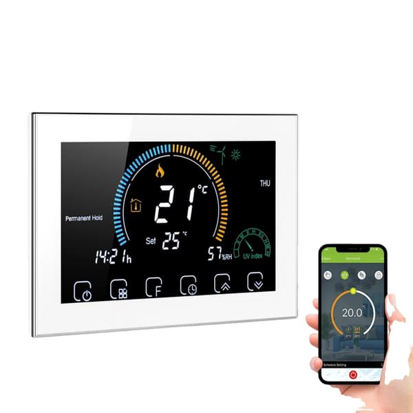 Smart Tuya WiFi Termostat, LCD Skærm, Programmerbar Temperaturkontrol,WiFi kontrol D