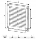 Miniatyrbillede 3 af 3: Ventilationsgitter hvid TRU8 250x250
